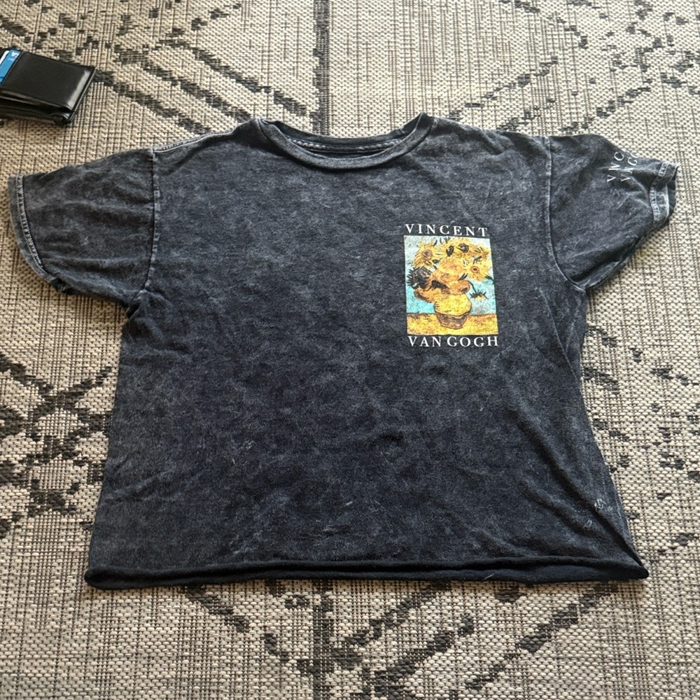 Vincent Van Gogh Kids Black T-Shirt